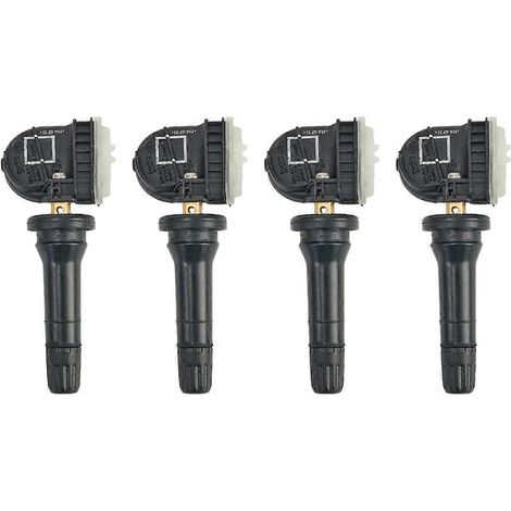 4 capteurs de pression des pneus TPMS pour Ford Focus, Fiesta, B-Max, C-Max, Ecosport, Escape, Expedition, F-150 (18 pouces)