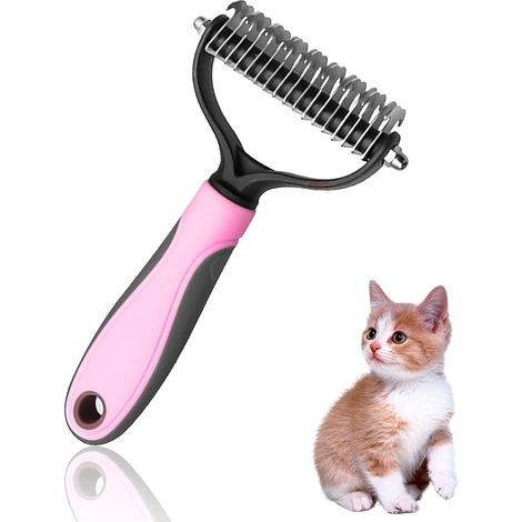 Cat Brush or Dog Brush, Dog Grooming Rake, Long Hair Dog Brush, Professional Cat Brush Dog Brush, Suitable for Long, Medium and Short Haired Pets (1/5)