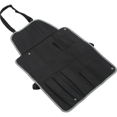 Tablier de barbecue multifonctionnel ajustable et portable, facile à ranger, avec poches, pour grillades en extérieur. (1/5)