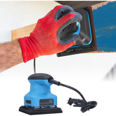 Ponceuse à plat 220 V (norme nationale), machine à poncer, ponceuse, petite polisseuse, jardinage, travail du bois, décoration intérieure (1/5)