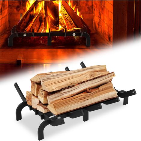 TolleTour Griglia da focolare rialzata di 7 cm, ventilazione ottimizzata per una combustione efficiente della legna, 41 x 32,5 cm (1/5)
