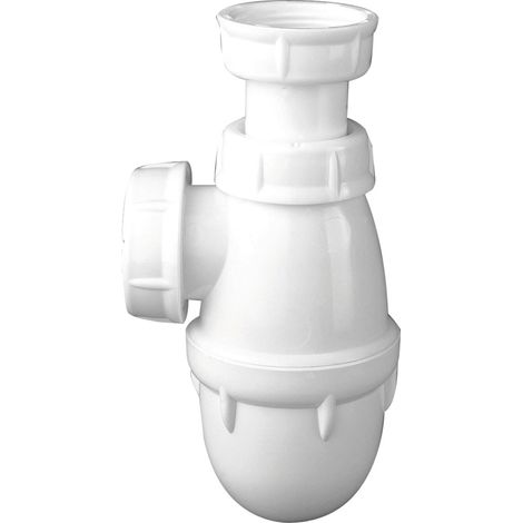 Nicoll – Siphon évier réglable PVC Ø40 – Pour installations sous évier – Résistant aux produits chimiques – Diamètre 40mm pour évacuation efficace (1/10)