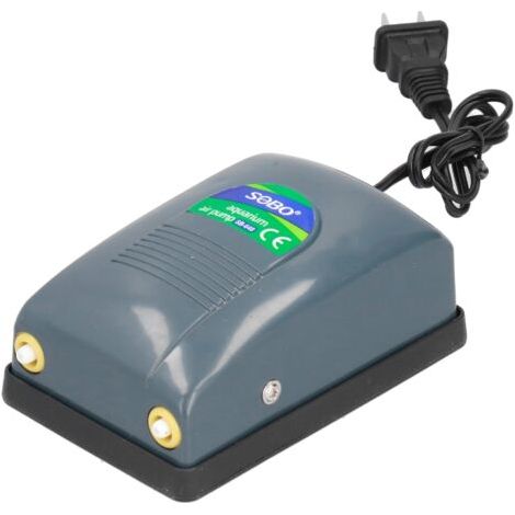 Pompe à oxygène pour aquarium à double orifice 220 V avec aération et oxygénation, conforme aux normes nationales (1/5)
