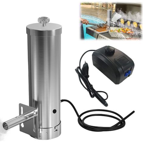 Générateur de fumée froide en acier inoxydable, générateur de fumée électrique pour fumoir, générateur de fumée froide avec pompe, générateur de fumée froide pour le fumage à froid du poisson, de la v (1/5)