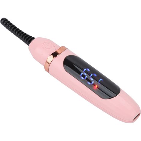 Recourbe-cils chauffant à recharge USB, 3 températures réglables, affichage LED numérique, outil de cils longue tenue pour femmes