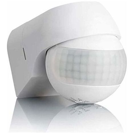 Détecteur de mouvement infrarouge : pour une utilisation intérieure et extérieure, portée jusqu’à 30 m avec rotation à 180° et fonction d’inclinaison (1/5)