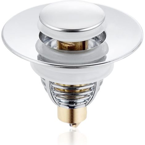1 pc Bouchon Lavabo,Bonde de Lavabo Pop-Up,Universel Filtre de Vidange Anti-Bloqué de Lavabo ,pour 32-38mm Trou Vidange Lavabo (1/5)
