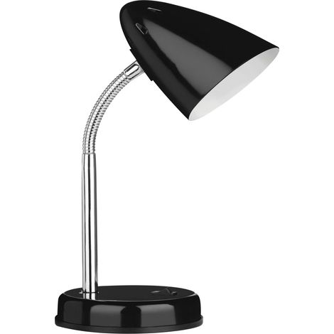 Interiors by Premier Black Gloss Desk Lamp, Adjustable Living Room Desk Lamp, Minimalistic Desk Lamp for Reading and Writing (1/5)