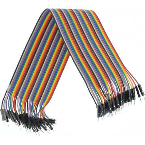 40pcs macho macho cable Du Pont Jumper Cable 30cm para Arduino Breadboard[Proyectos Arduino] (1/2)