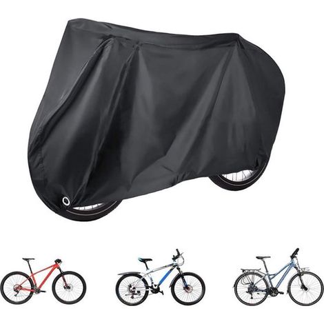 Funda para bicicleta de exterior, lona Oxford 210D gruesa de color negro con ojo de cerradura y bolsillo de almacenamiento, 2XL: 20085110 cm (1/5)