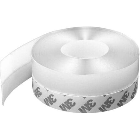 10M x 3,5CM Joint Bas de Porte Adhésif Bande Etancheite Fenetre Anti Froid en Silicone Transparant pour Coupe Vent Protection Anti-poussière Imperméable