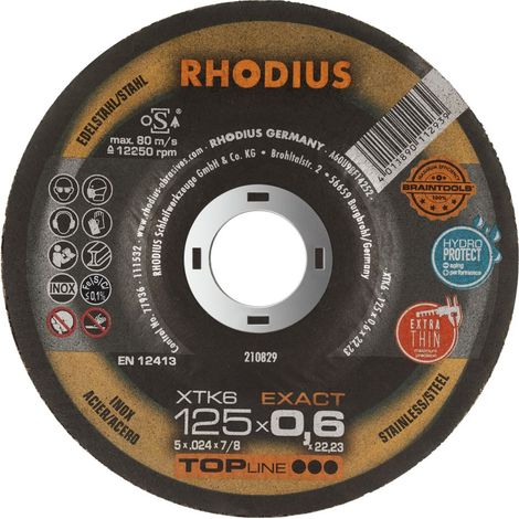 Disco segmentado Diámetro 125 mm Taladrado Ø 22,23 mm Metales no férricos RHODIUS LGA ALU 210476 (1/4)