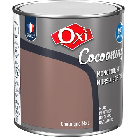 Owatrol-COCOONING MURS & BOISERIES MAT VELOURS-Peinture d'intérieur monocouche pour murs & boiseries fini mat velours-Châtaigne 0.5 litre