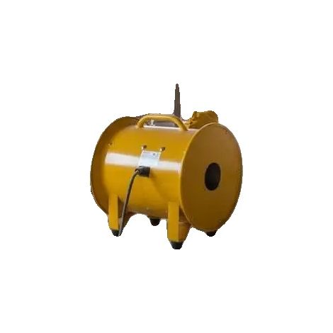Ventilador de construcción, motor de CA de 550 W, flujo de aire de 1179 L/s, rojo. (1/2)