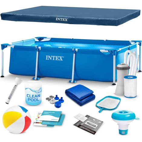 Piscina da giardino con struttura 300 x 200 x 75 cm 15 in 1 INTEX 28272