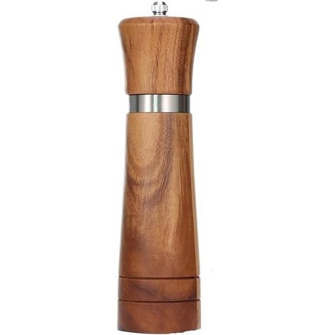 Moulin à poivre électrique, 21 cm, bois, mouture réglable (1/5)
