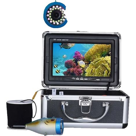 Sonar, cámara de alta definición, brillo LED ajustable, 15 m con DVR (1/2)
