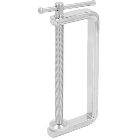 Serre-Joint en C pour Travail du Bois, Acier A3, Mors Puissants, Fixation Rapide pour Planche Bois, Verre, Pierre, Fer (1/5)