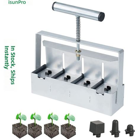 Outil manuel pour la fabrication de mottes terre, semis jardin à une ou deux rangées (1/5)