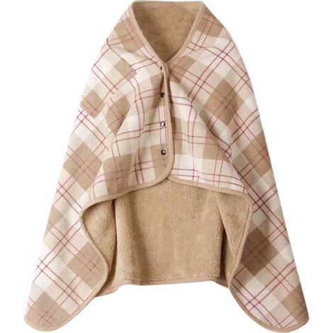 Plaid - Polyester - 135 x 80 cm - Multifunctional Blanket Scarf Wrap - For Home Office Travel - 1 Piece (1/2)