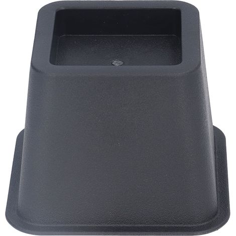Lot de 6 pieds de lit, de table, d'armoire, de canapé et de meubles noirs trapézoïdaux de 7,6 cm (3 pouces) avec patins de protection. (1/5)