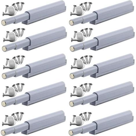 Appuyez pour ouvrir magnétique loquets Fermetures magnétiques push-open ouvre et ferme la porte avec une simple pression (10 pièces) (1/4)