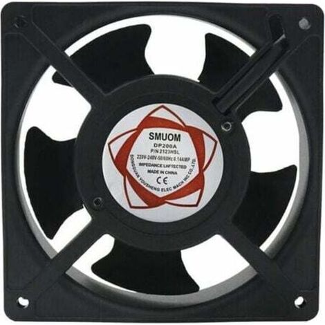 Ventilateur axial pour cassette de cheminée – Métal, 120x120x38 mm, haute température, silencieux (1/3)