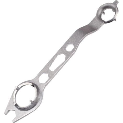 Chiave per smerigliatrice angolare, chiave regolabile a doppia testa, utensile di riparazione a quattro griffe, accessori per fresatrice, ideale per serrare e rimuovere viti, strumento di manutenzione (1/5)
