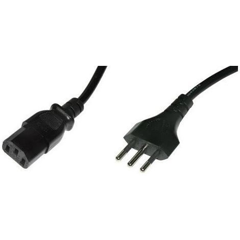 ITB MG00700 cavo di alimentazione Nero 1,8 m Spina di alimentazione di tipo L Accoppiatore C13 (1/2)