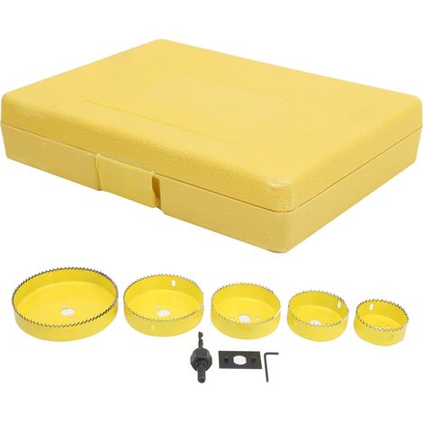 Jeu de 8 Fraises à Couronne pour Bois en Acier au Carbone, Diamètre 64-127mm, Parfait pour Travaux de Menuiserie et Découpe