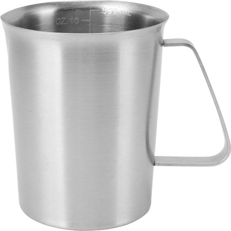 500 ml Milchaufschäumkännchen aus Edelstahl 304 mit Griff für Kaffee und Cappuccino