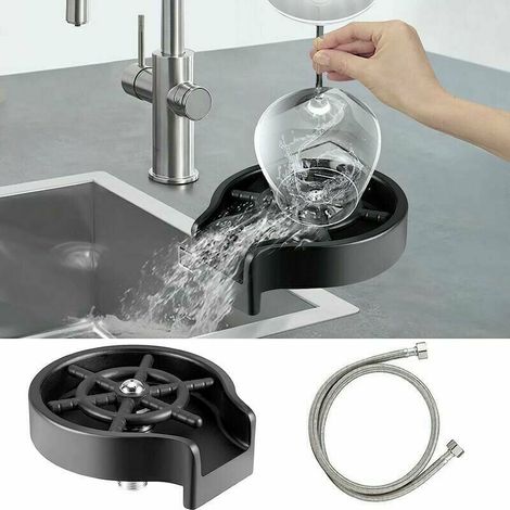 Lucky-88 – Automatischer Edelstahl-Gläserspüler – Schnelle Reinigung für Tassen von 2,1–11,2 cm – Einfache Installation – Für Küche, Café und Bar (1/5)
