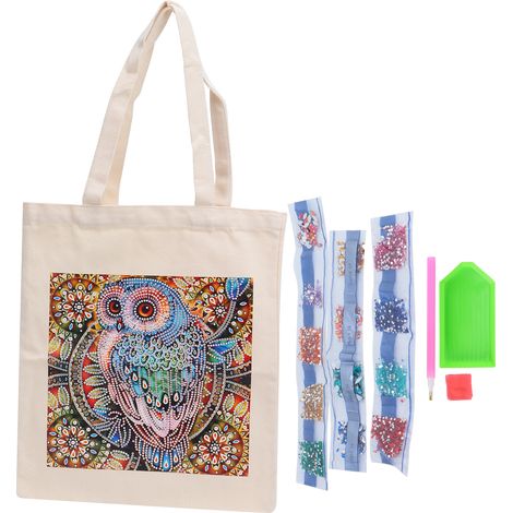 Diamond Painting Tote Bag Practical Colorful Special for Schoolbag Storage Picnic Travel GiftsBB015 (1/5)