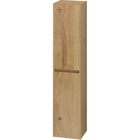Mobile a colonna Madison a 2 ante, impiallacciato rovere, L 30 x A 140 x P 25 cm SANS MARQUE