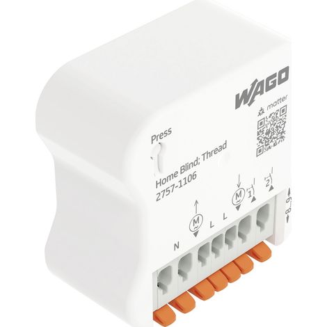 WAGO HOME BLIND CONTROL - MATTER® OVER THREAD® (3 A) - MODULE RADIO ENCASTRÉ POUR STORES ET VOLETS ROULANTS INTELLIGENTS (1/3)