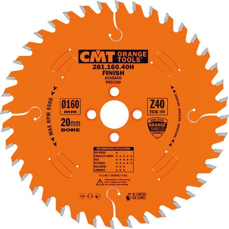 281.160.40H HOJA CIRCULAR 160X2.2/1.6X20 Z40 TCG