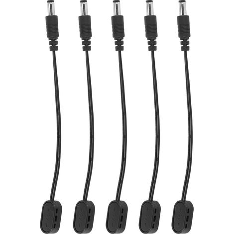 Connecteur batterie 9V avec clip, adaptateur d'alimentation pour pédale d'effet guitare, convertisseur de prise rapide, câble de connexion, accessoire musical, compatible pédalier. (1/5)
