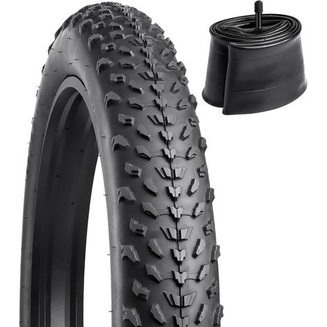 Foldable 20 inch Bike Tyres 20x4.0 Tires and Inner Tubes with AV32mm Valve - Compatible with E-Bikes, City (1/5)
