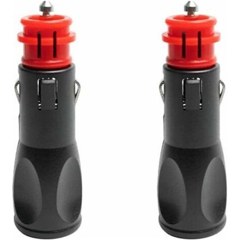Prise Allume Cigare Male,Adaptateur Male Allume Cigare,Prise Fiche Male Allume Cigare,Fiches pour adaptateurs d'allume-Cigare européens 12V - 2PC (1/4)