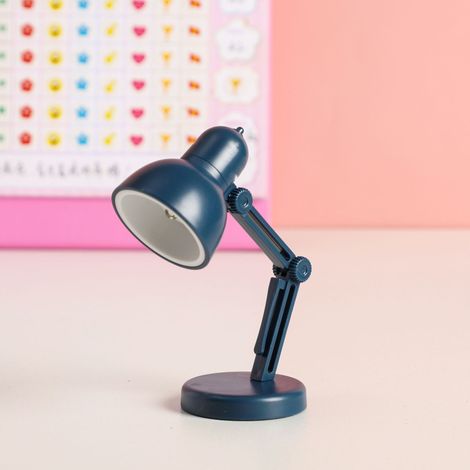 Lampe de bureau LED magnétique pliable (bleue), veilleuse à pince, respectueuse des yeux (1/5)