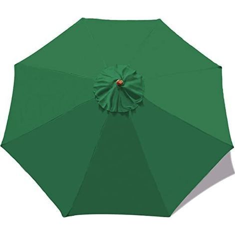 Toile De Rechange pour Parasol, Pare-Soleil De Rechange pour Parasol De Marché De 10Ft 8 Côtes, Anti-UV, Toile De Rechange pour Pare-Soleil De Jardin (Dark Green,3M) (1/4)