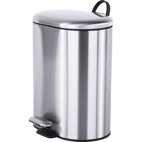 COSMIC Poubelle acier inoxydable brossé Essentials 6L (1/5)