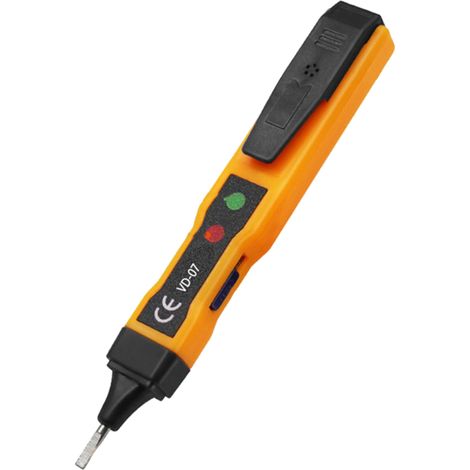 Stylo testeur de tension sans contact 70-250V AC/DC – NCV portable, alarme sonore/lumineuse, détection phase/rupture (1/5)