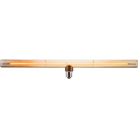 Bombilla led decorativa ámbar tipo linestra, e27, 6 w, 360 lm, 1800 k, luz cálida, 500 x 72 mm