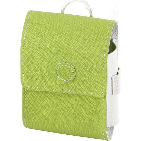 Étui étanche universel pour télémètre de golf avec clip ceinture et fermeture à bouton, vert et blanc. Sac de transport avec clip ceinture et fermeture à bouton. (1/5)