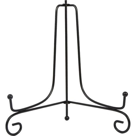 Métal chevalets Porte Assiette Présentoirs Décoratifs en pour Photo, Cadres pour Image, Livres de Cuisine, Assiettes décoratives, Tableaux et pièces d'Art(8") (1/5)