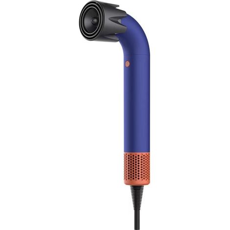 Sèche-cheveux professionnel avec technologie d'air intelligent, disponible en 3 couleurs : bleu et orange. (1/5)