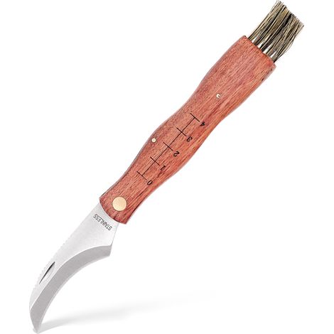 Cuchillos principales Cuchillo para hongos 7000 420 Cuchillo plegable de madera de bubinga (1/4)
