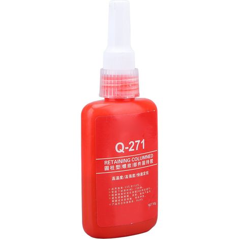 Adhésif anaérobie, colle à vis rouge, colle d'étanchéité pour vis résistante aux hautes températures Q-271 (1/5)