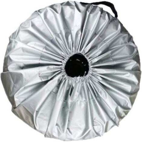 Pneu Secours Universelle, Protection Roue Secours en Tissu Oxford Imperméable Antipoussière, Couverture Roue Secours avec Poignée pour Voiture Camion RV S : 80 x 47 cm (1/5)